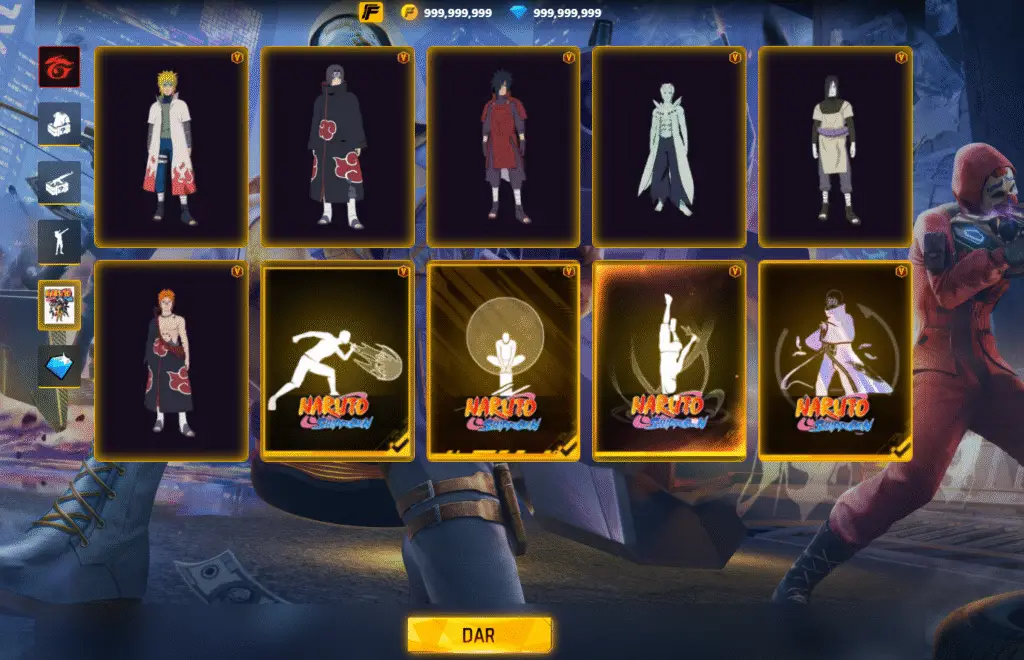 Conseguir emotes gratis en Free Fire 2026